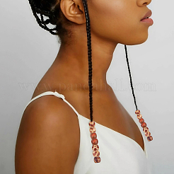 3 пакетик печатных деревянных крашеных бусин WOOD-SC0002-20