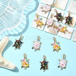 12шт 3 цвета сплава эмалевые подвески&nbsp;ENAM-YW0005-80