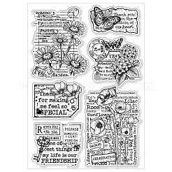 ПВХ пластиковые прозрачные штампы DIY-WH0631-0556