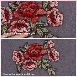 Patch di stoffa per ricamo computerizzato&nbsp;DIY-CY0001-06