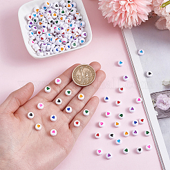 320шт 8 цвета непрозрачные акриловые бусины&nbsp;MACR-ME0001-03