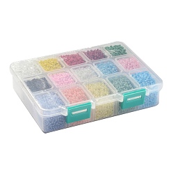 375 г 15-х цветных стеклянных бусин&nbsp;SEED-JP0004-02-2mm