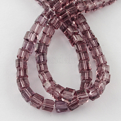 Fili di perline in vetro&nbsp;LS-GLAA-R041-4x4mm-18