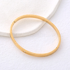 Простые браслеты из нержавеющей стали с микропаве из кубических цирконий&nbsp;GW1668-2