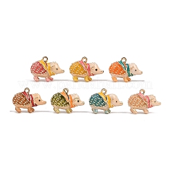 Эмалевые подвески из сплава «ёжик»&nbsp;ENAM-P264-07G