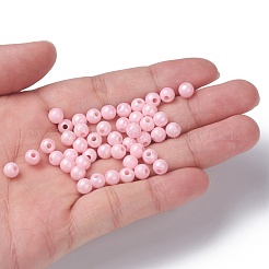 Непрозрачные акриловые бусины MACR-S370-D6mm-A01