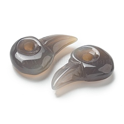 Резные подвески из натурального серого агата G-H089-01A