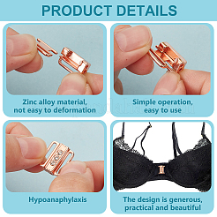 12 Stück Bikini-Clips aus Zinklegierung mit Strassen&nbsp;FIND-GO0003-20RG