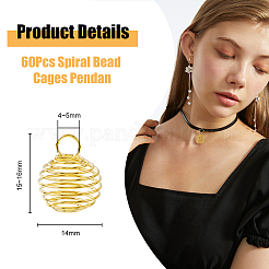 Подвески из железной проволоки 60 шт. IFIN-HY0001-09