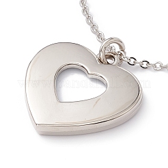 Сублимация пустой алюминиевый кулон ожерелье&nbsp;LS-NJEW-E020-01P-02