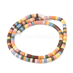 Нити бусин из искусственного камня лавы ручной работы PORC-A029-03J