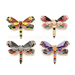 12 шт. 4-х цветные эмалевые булавки в виде стрекозы&nbsp;JEWB-A033-17G