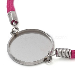 Изготовление браслета из искусственной замши с двойным шнуром STAS-M084-10P-05