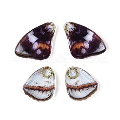 Подвески в виде крыльев бабочки из прозрачной эпоксидной смолы RESI-N045-06A