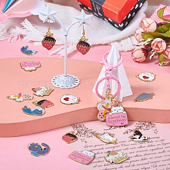 20 шт. двухцветные милые подвески из сплава&nbsp;ENAM-TA0001-91