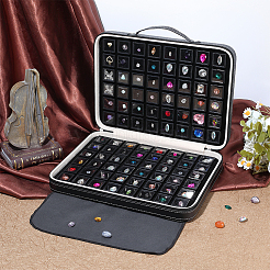 Scatole organizer in pelle PU con diamanti sciolti&nbsp;CON-WH0085-188A