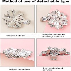 Выводы по зажимам для обуви из сплава со стразами&nbsp;FIND-FG0001-02P
