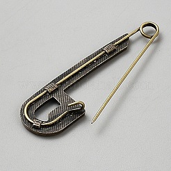 Épingles de sûreté en alliage de zinc&nbsp;JEWB-WH0030-78D