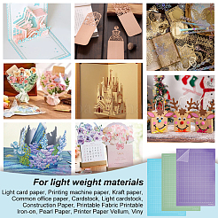 3 шт. 3-цветная прямоугольная пластиковая опорная пластина для гравировального станка DIY-OC0012-23