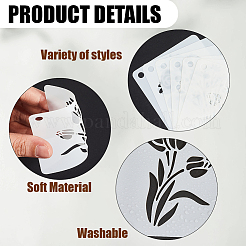 20 pochoir en plastique creux pour dessin et peinture&nbsp;DIY-GF0012-41