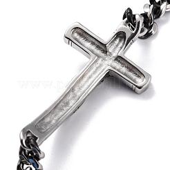 304 нержавеющая сталь панцирные браслеты цепи звенья браслеты BJEW-H524-04AS