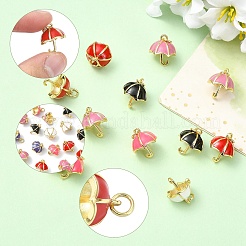 5 шт. настоящих латунных подвесок с 18-каратным золотым покрытием&nbsp;KK-YW0004-23