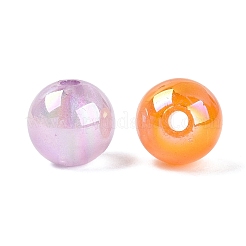 ABの色は、不透明なアクリルビーズメッキ  ラウンド  グリッターパウダー付き  ミックスカラー  11.5~12mm  穴：2.5mm  約531個/500g&nbsp;OACR-Q197-21
