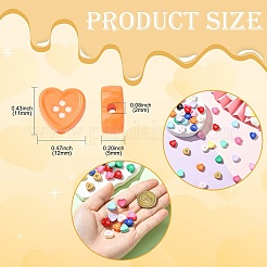 Запекание окрашенных непрозрачных акриловых бусин&nbsp;OACR-CJC0006-31-1