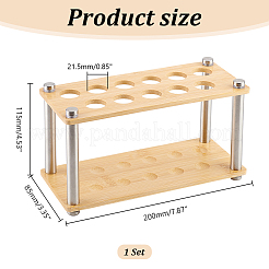 Bambus-Labor-Reagenzglasgestell&nbsp;DIY-WH0570-22A