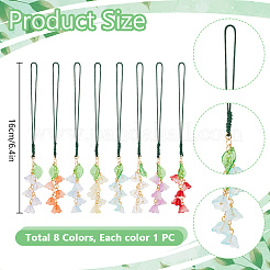 8 шт. акриловые ремешки для мобильного телефона&nbsp;HJEW-DR00140