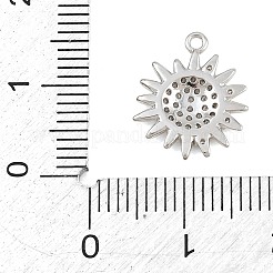 Messing micro pave klar zirkonia charme&nbsp;CU-CBA0565-06P