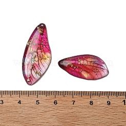 4 шт. подвески в виде крыльев бабочки из прозрачной эпоксидной смолы&nbsp;RESI-C057-04B