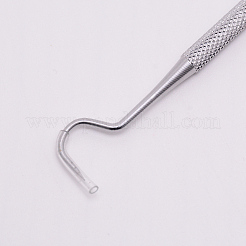 両面ステンレス鋼の歯科用つまようじツール  歯のクリーニングツール  ステンレス鋼色  160x12.5x5.5mm&nbsp;AJEW-WH0119-26
