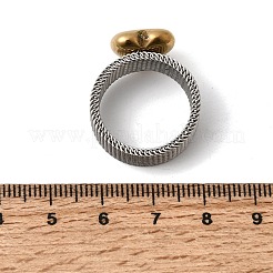 Anelli in acciaio inossidabile 304 per donna&nbsp;RJEW-K258-11GP