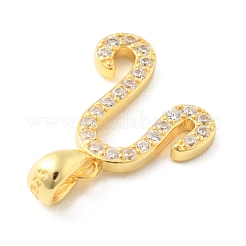 925 pendentifs en argent sterling avec micro pavé de zircone cubique transparent&nbsp;STER-Z012-06G-01