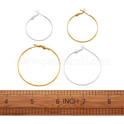 Латунные серьги обруча&nbsp;KK-TA0007-79-NF