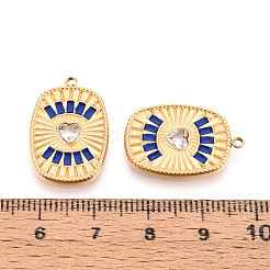 Подвески из нержавеющей стали 304 с кристаллами паве и эмалью&nbsp;STAS-T068-29A