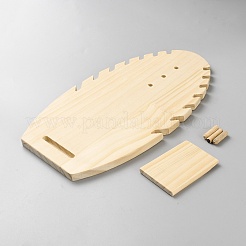 Деревянная доска для демонстрации ожерелья с наклоном назад&nbsp;NDIS-WH0016-09C