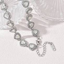 Collares de cadena con eslabones en forma de corazón&nbsp;SA-CBABBEA-01
