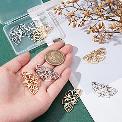 8 шт. подвески из нержавеющей стали 201 двух цветов&nbsp;STAS-DC0007-01