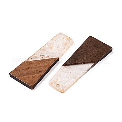 Подвески из непрозрачной смолы и ореха RESI-T058-04M