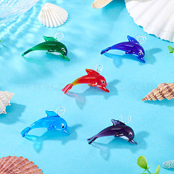 5шт 5 цвета подвески ручной работы лэмпворк LAMP-TA0001-66