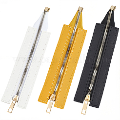 3 шт. 3 цвета pu кожа молния швейная фурнитура&nbsp;FIND-CL0001-17