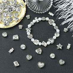 60 шт. 10 стиля бусины из сплава в тибетском стиле на тему Дня святого Валентина&nbsp;TIBEB-CJ0001-38