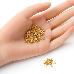 Зажимные бусины из латуни KK-YW0002-02G