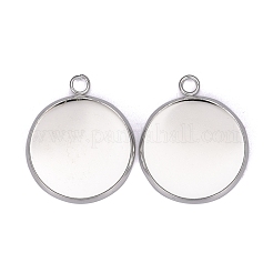 Оправы для подвесок из нержавеющей стали 304 в виде кабошонов STAS-F191-14S-F