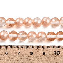 Выпечка расписные прозрачные стеклянные бусины&nbsp;X1-DGLA-N011-8mm-04