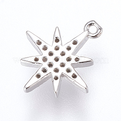 Латунные микро проложить кубического циркония подвески&nbsp;X-ZIRC-G116-09P