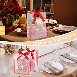 15 шт. матовые прозрачные пластиковые подарочные пакеты с ручкой-отверстием&nbsp;ABAG-UN0001-11