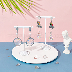 80 шт. 4 шт. фурнитуры для сережек-гвоздиков из нержавеющей стали 304 и 90 шт. гайки для ушей STAS-UN0034-92